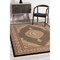 Homeroots 7 x 9 ft. Black & Beige Medallion Area Rug 395349 - alternate 1